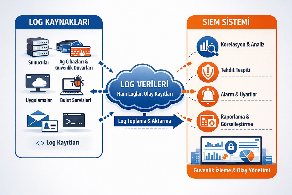 
          Siber Güvenliğin Omurgası: SIEM ve Log Yönetiminin Temel Kavramları ve Kritik Rolü - Featured image
        